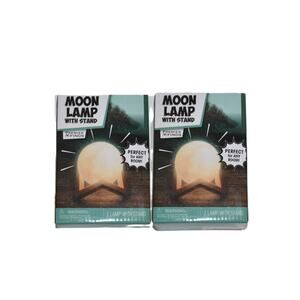 New 2 Pack Moon Lamp with Stand Night Light